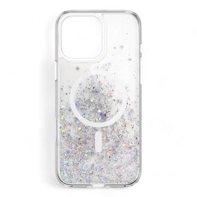 Estuche switcheasy starfield iphone 16 pro max starfield m 3d glitter shockproof case transparent color transparente