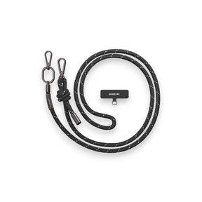 Accesorio switcheasy strap 8.3 mm para cualquier celular ( reflective black ) color negro