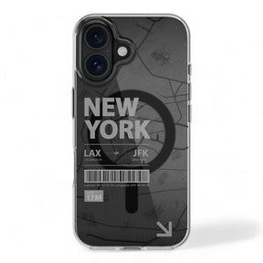 Estuche switcheasy skin iphone 16 plus urban m 3d patterned shockproof case color transparente/negro