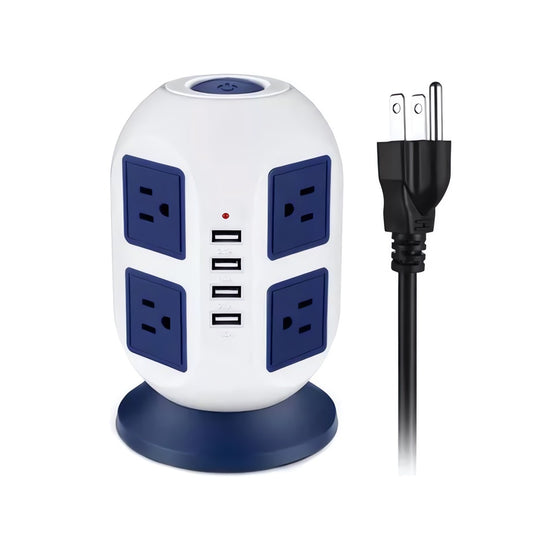 Otro Generico Multi Socket 4 Conectores Blanco / Azul DIGITALSHOP