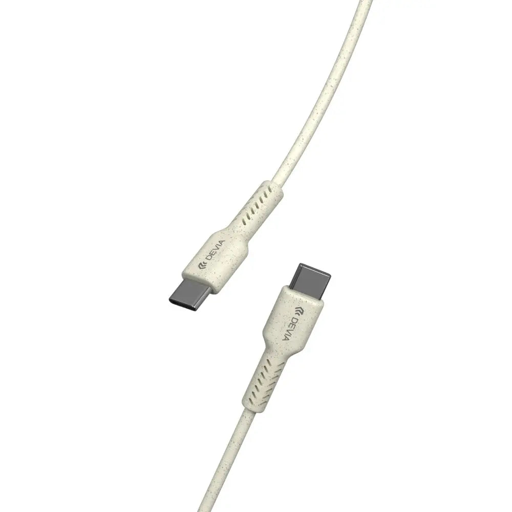 Cable devia micro usb environment-friendly plant straw cable set ( 30 pcs ) color blanco DIGITALSHOP