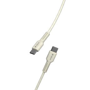 Cable devia micro usb environment-friendly plant straw cable set ( 30 pcs ) color blanco