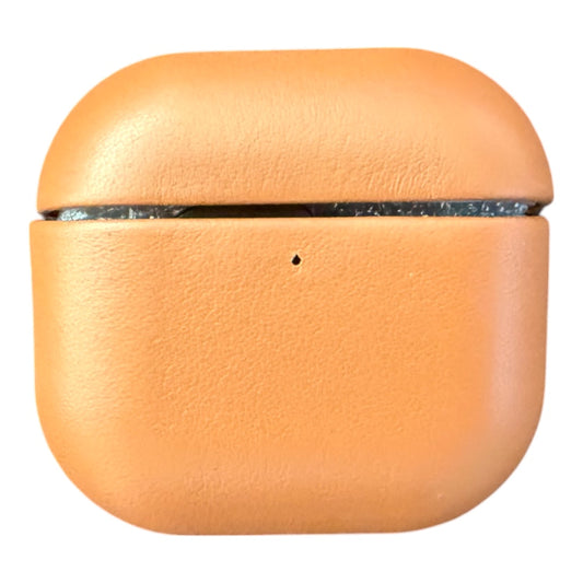 Estuche el rey skin airpods 4 estilo cuero color café