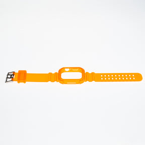 Accesorio generico pulsera con bumper rugged apple watch 45 mm color naranja