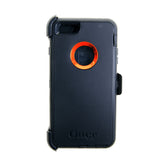Estuche otterbox defender iphone 6 plus color negro / naranja