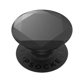 Accesorios pop socket aluminio premiun negro estilo diamante