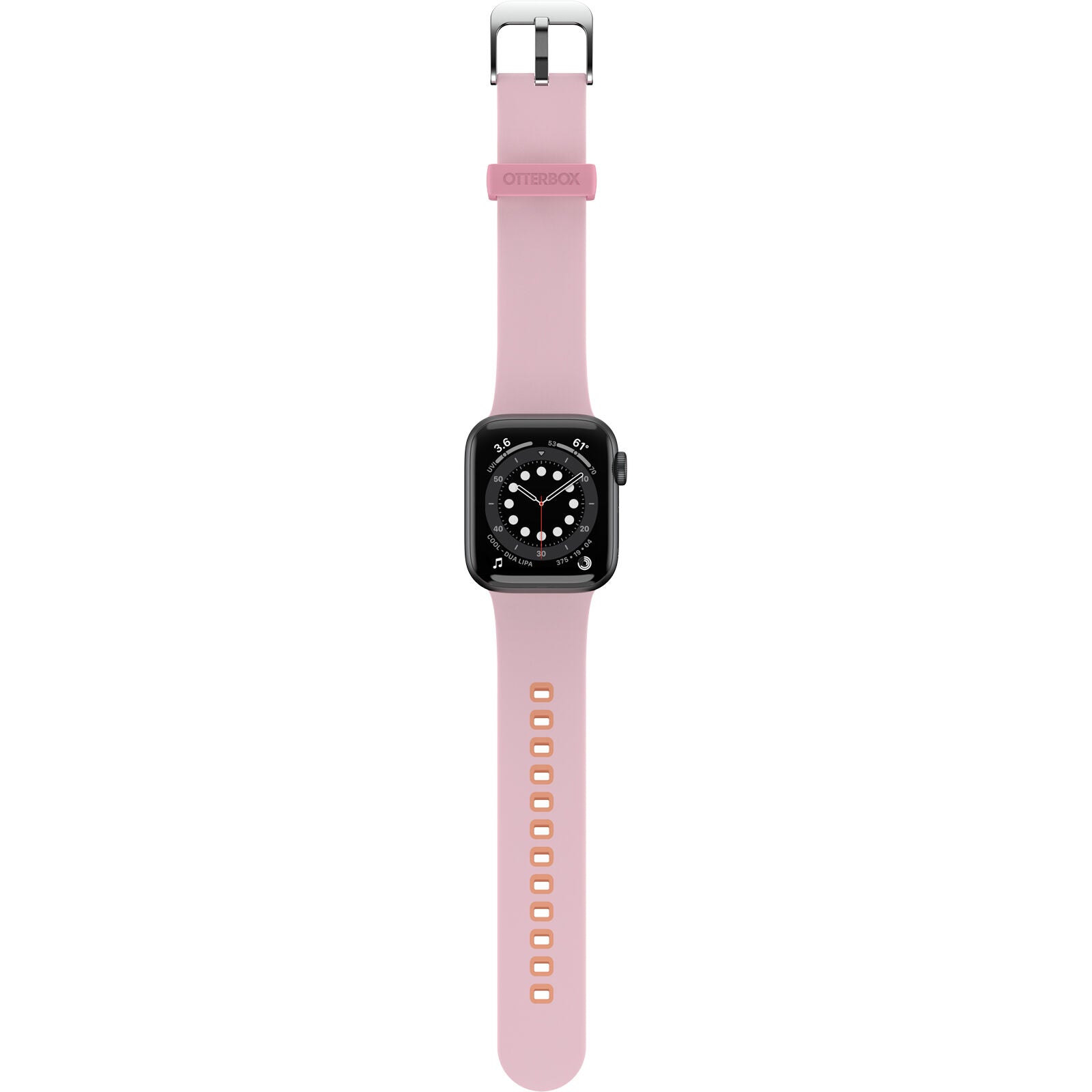 Accesorio otterbox pulsera silicon all day band apple watch 38 / 40 / 41 mm color rosado / melon