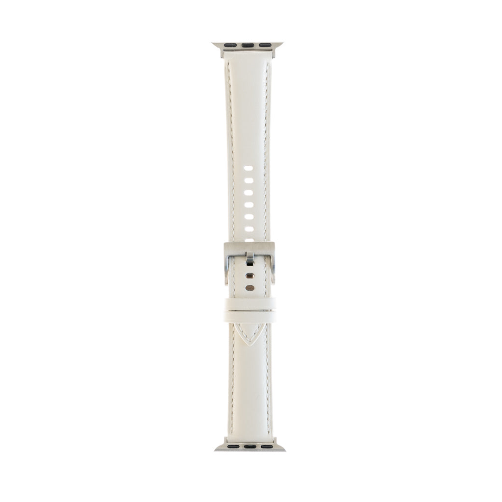 Accesorio generico pulsera de cuero apple watch 42 mm color blanco
