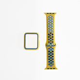 Accesorio generico pulsera nike con bumper apple watch 40 mm color amarillo / azul
