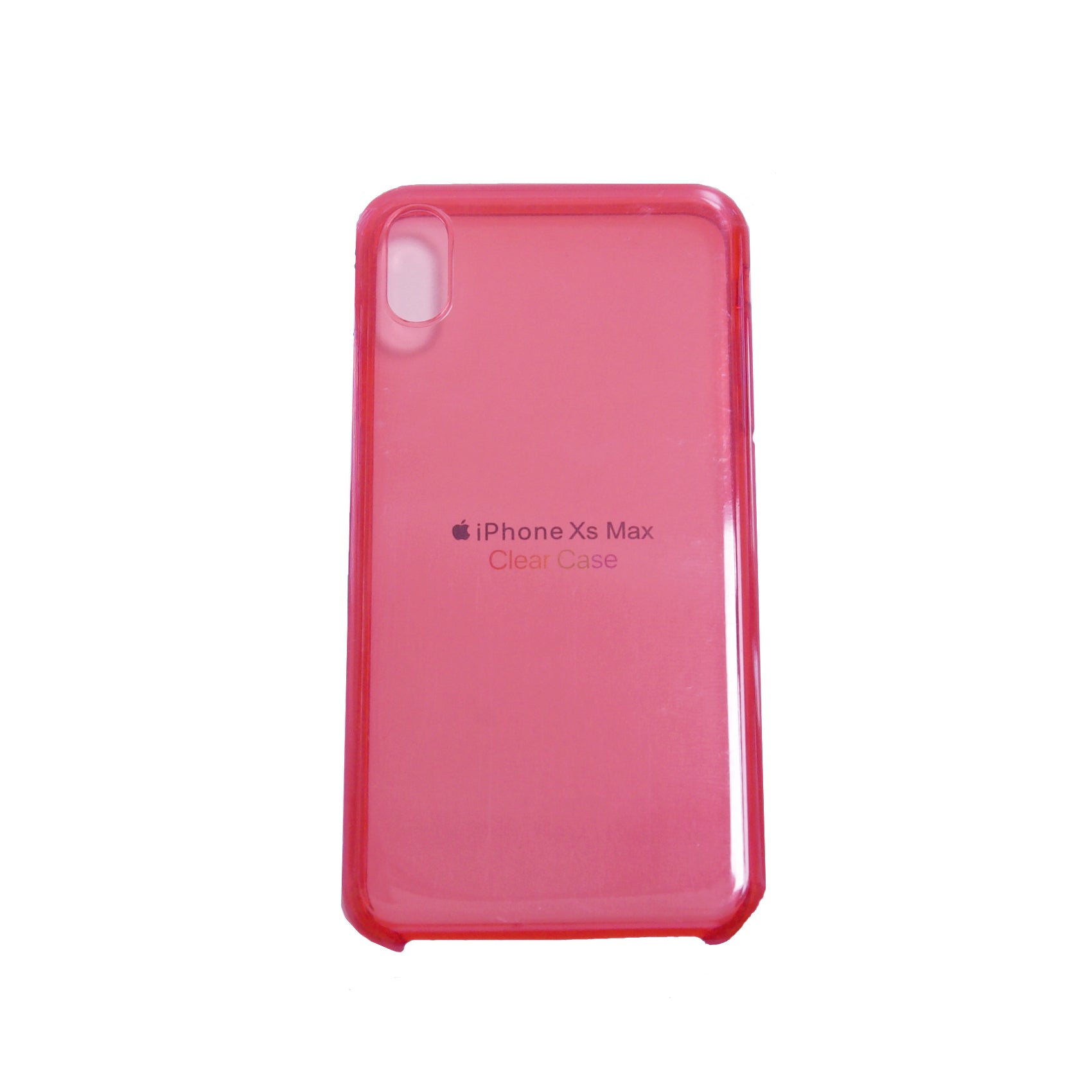 Estuche apple iphone xs max (6.5) color transparente / fucsia