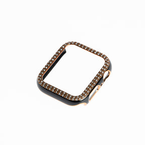Accesorio generico pulsera con bumper de diamantes apple watch 41 mm color negro
