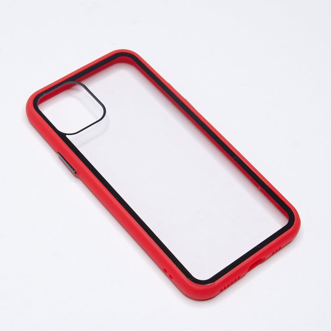 Estuche el rey iphone 11 pro max marco color transparente / rojo