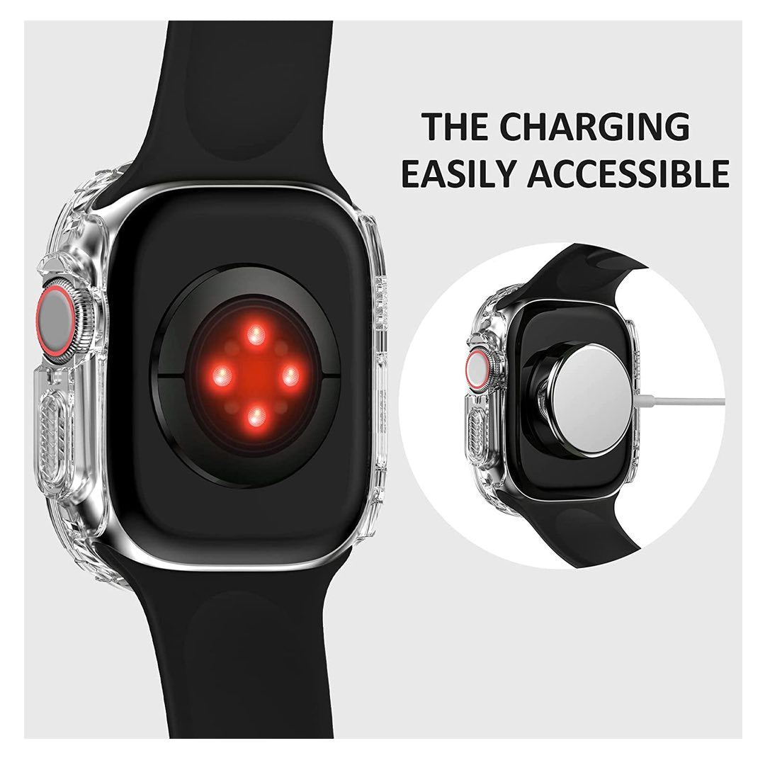 Accesorio el rey bumper rigido apple watch ultra transparente