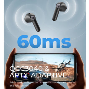 Audifonos soundpeats inalambrico air3 aptx adaptativo con cancelacion de sonido negro