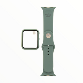 Accesorio el rey pulsera con bumper y protector de pantalla apple watch 42 mm color verde olivo