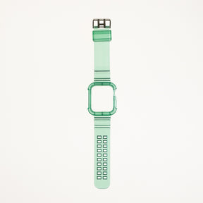 Accesorio generico pulsera con bumper rugged apple watch 45 mm color verde