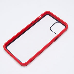 Estuche el rey iphone 11 pro con marco color transparente / rojo