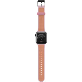 Accesorio otterbox pulsera silicon all day band apple watch 42 / 44 / 45 mm color rosado / melon