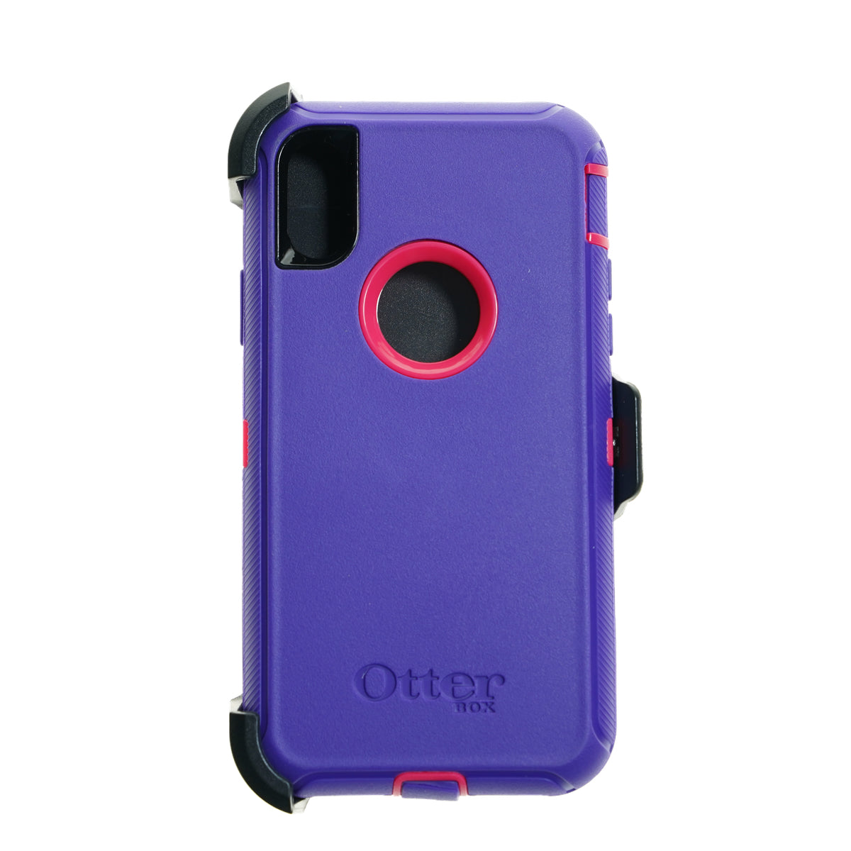 Estuche otterbox defender iphone xr (6.1) color morado / fucsia
