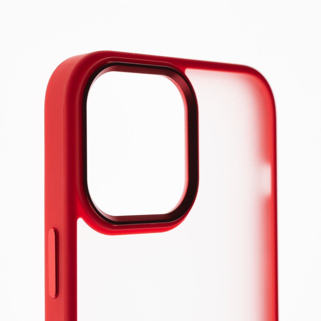 Estuche el rey mate marco de iphone 12 pro max color rojo