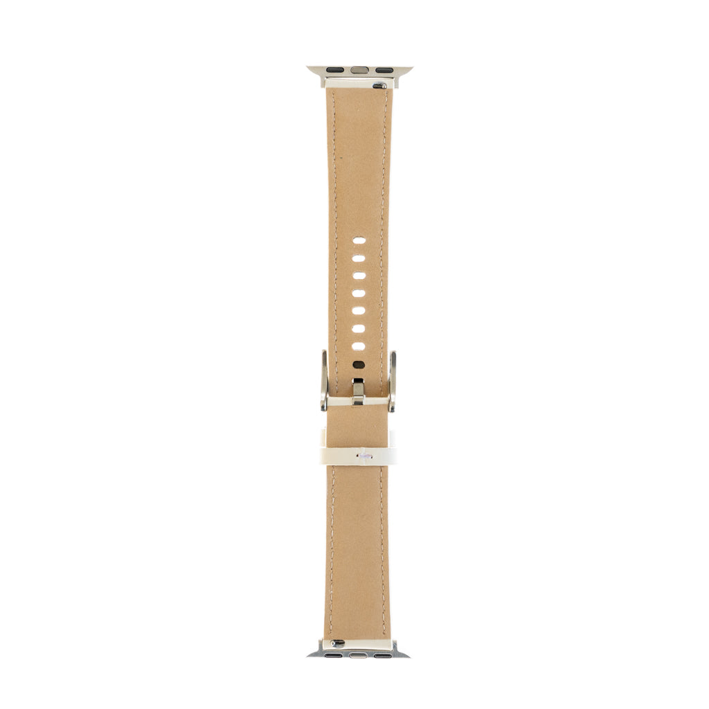 Accesorio generico pulsera de cuero apple watch 41 mm color blanco