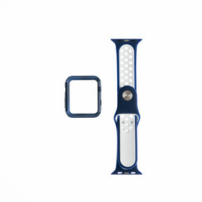 Accesorio generico pulsera nike con bumper apple watch 41 mm color azul / blanco