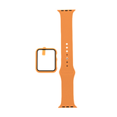 Accesorio el rey pulsera con bumper y protector de pantalla apple watch 38 mm color naranja