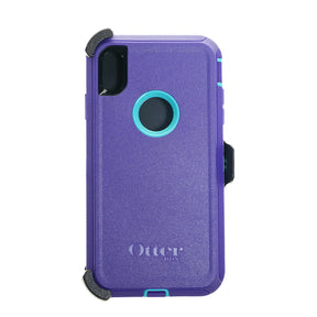 Estuche otterbox defender iphone xmax (6.5) color morado / menta