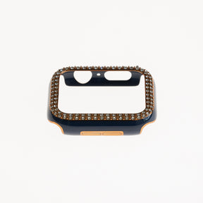 Accesorio generico pulsera con bumper de diamantes apple watch 38 mm color azul marino