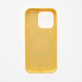 Estuche el rey silicon case magsafe iphone 14 pro max color amarillo