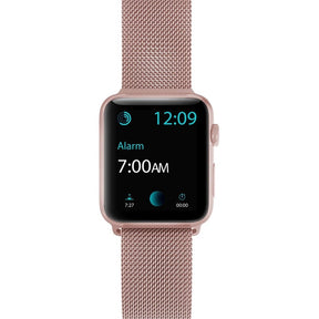 Accesorio xdoria pulsera mesh (milanesemetal) apple watch 42 / 44 / 45 mm color dorado rosa
