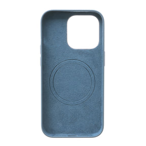 Estuche el rey silicon case magsafe iphone 14 pro color azul marino